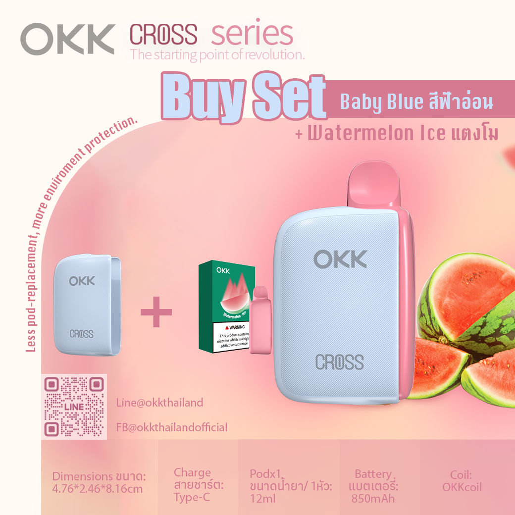 Device + Watermelon Ice Set : ชุดเครื่อง + น้ำยาแตงโม