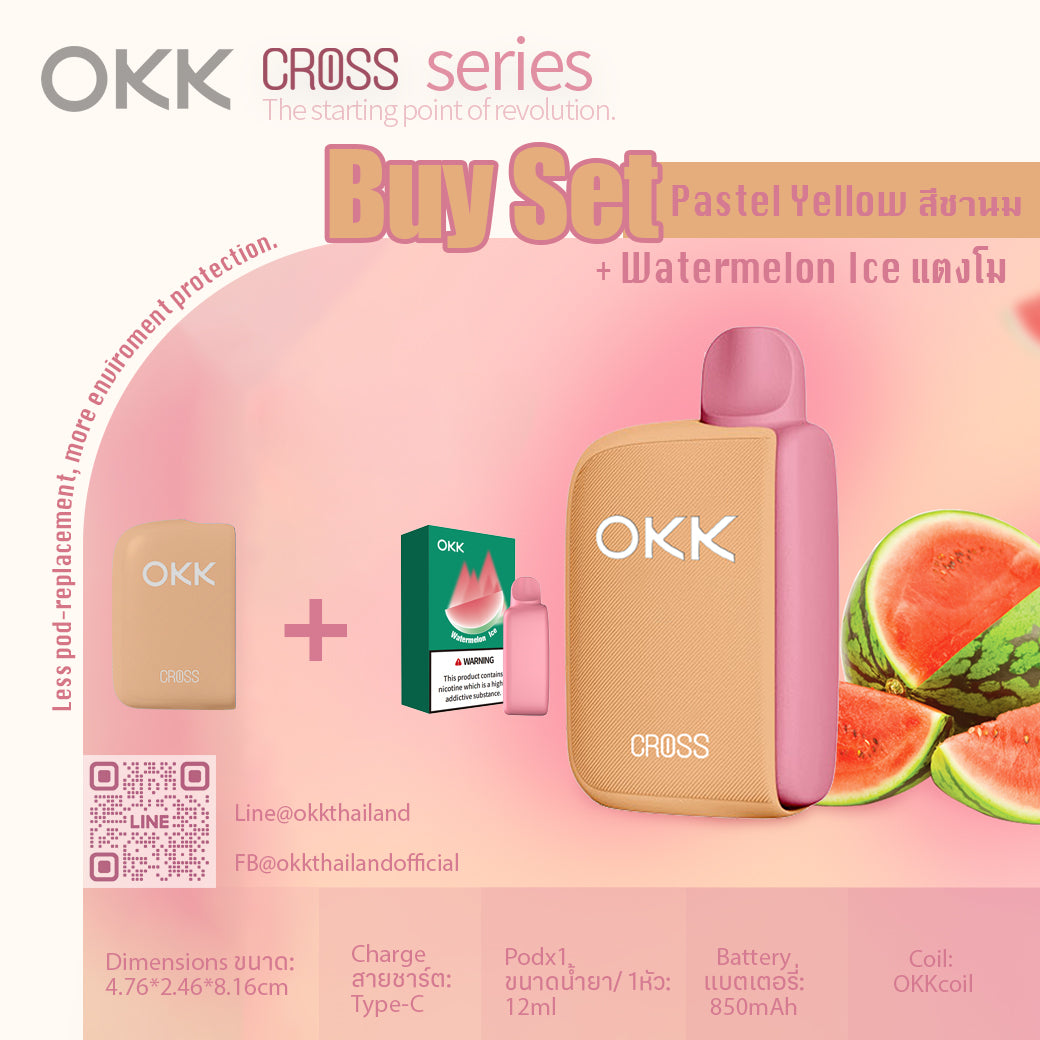 Device + Watermelon Ice Set : ชุดเครื่อง + น้ำยาแตงโม